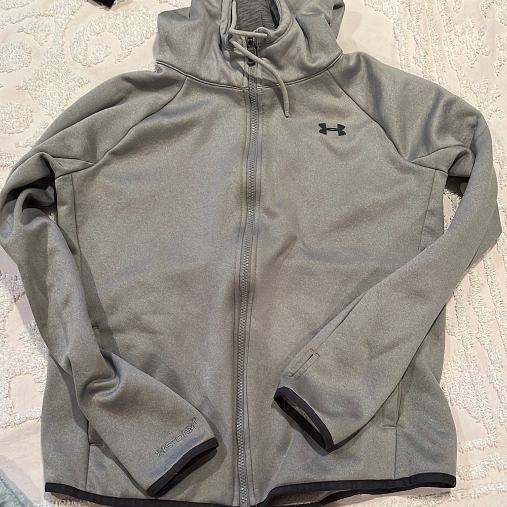 Under Armour Grey Full Zip Storm Hoodie